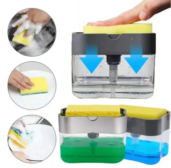 2 in 1 Soap Dispenser with Sponge